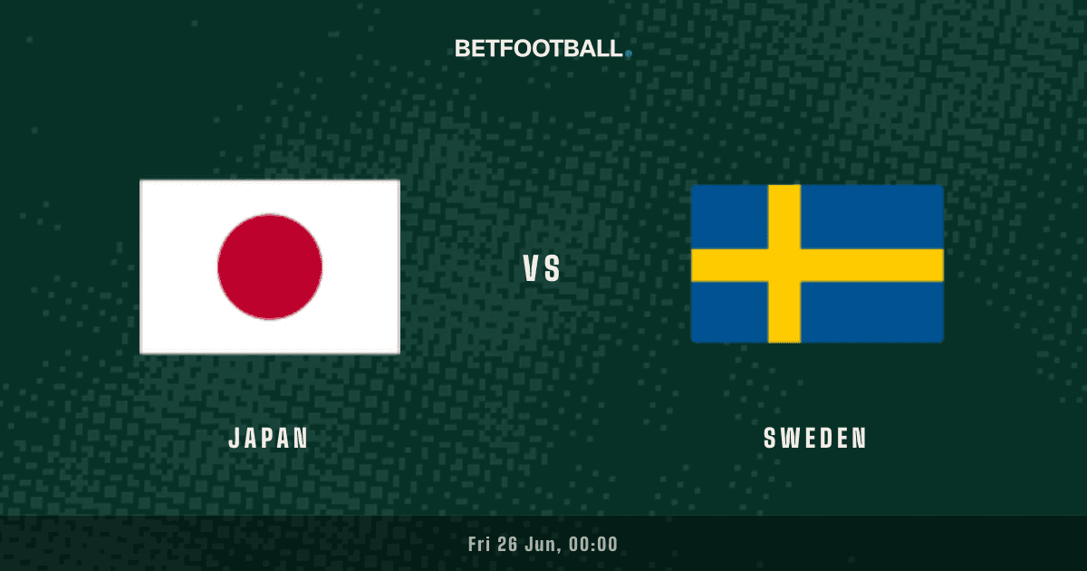 Japan vs Sweden — World Cup prediction
