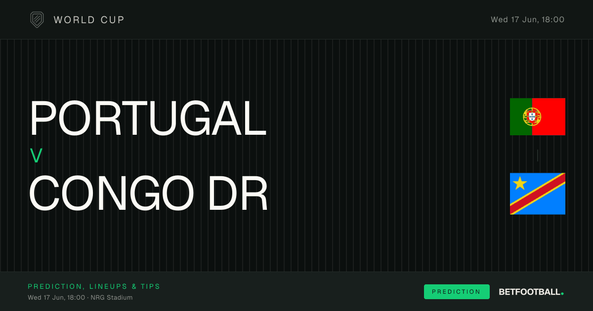 Portugal vs Congo DR — World Cup prediction