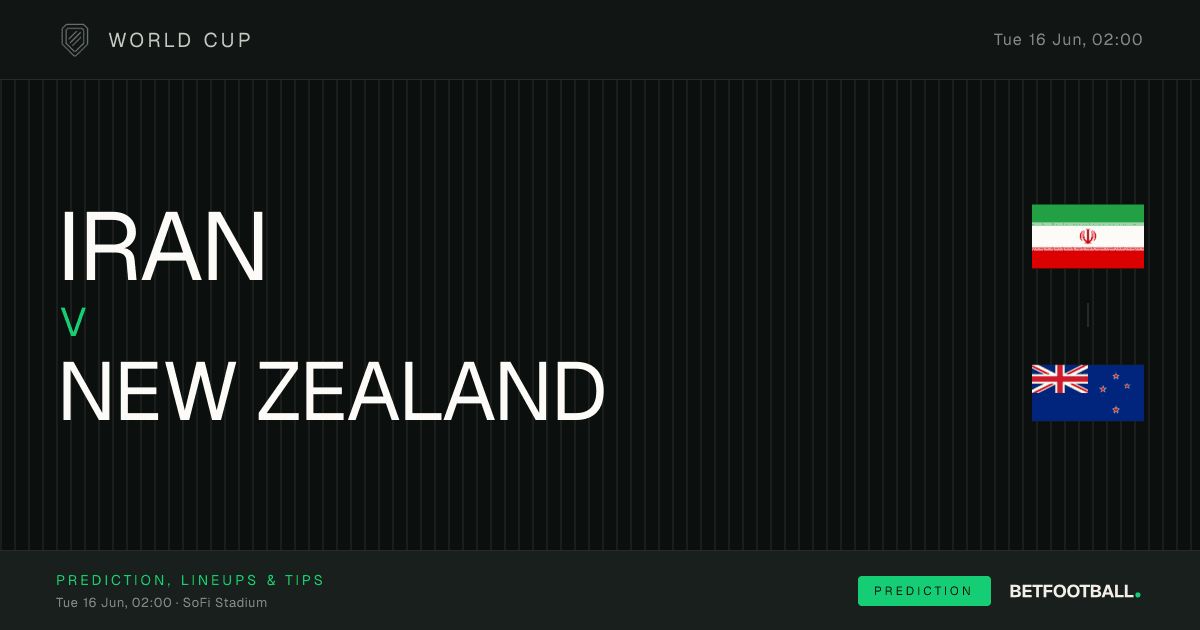Iran vs New Zealand — World Cup prediction