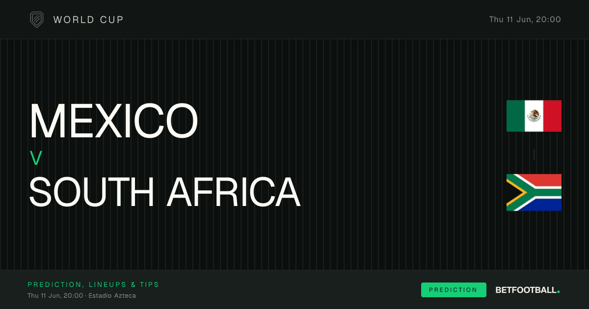 Mexico vs South Africa — World Cup prediction