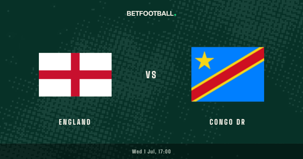 England vs Congo DR — World Cup prediction