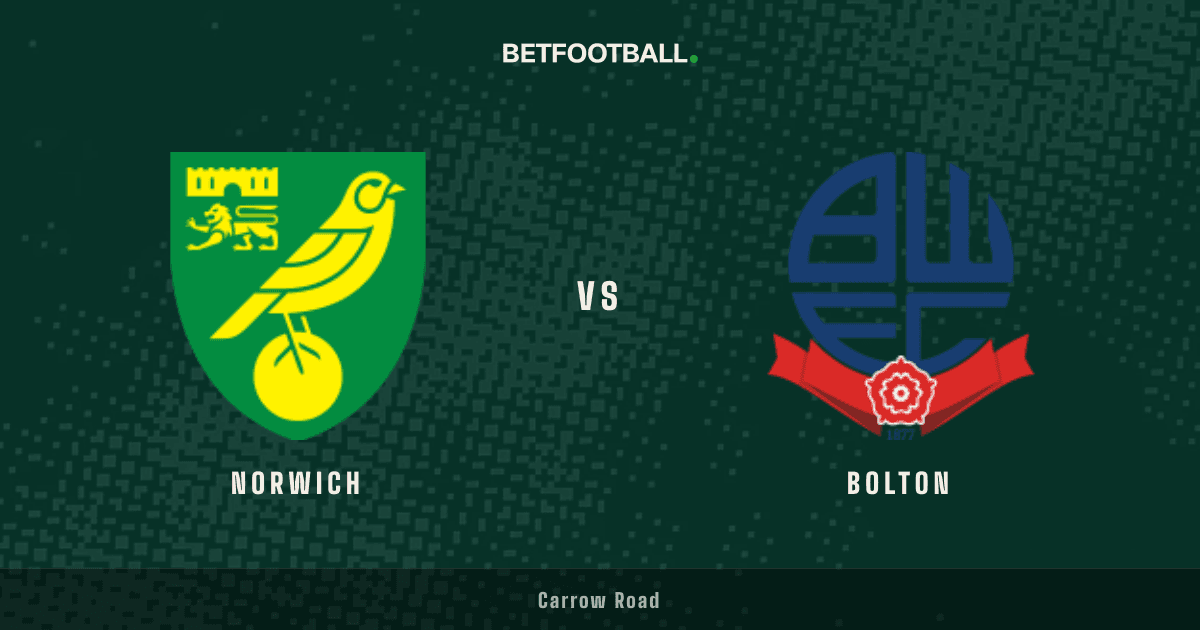 Norwich vs Bolton — Championship prediction