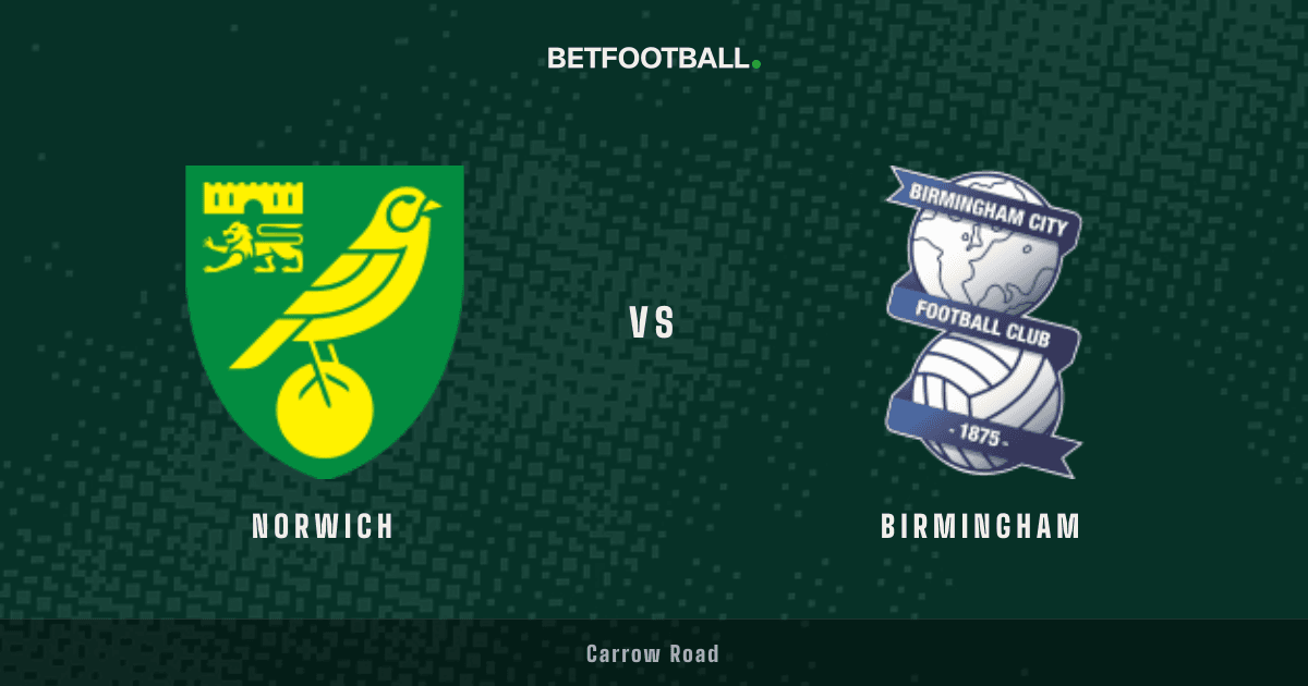 Norwich vs Birmingham — Championship prediction