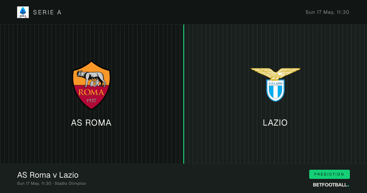AS Roma vs Lazio — Serie A prediction