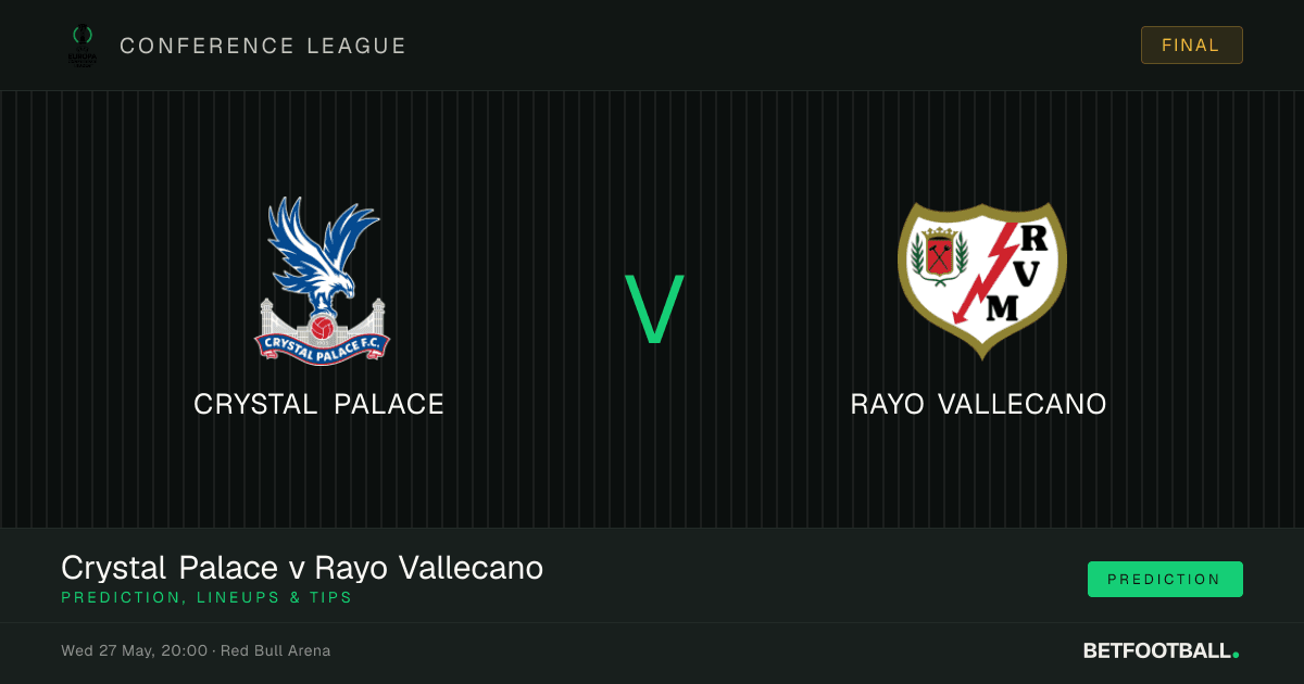 Crystal Palace vs Rayo Vallecano — Conference League prediction