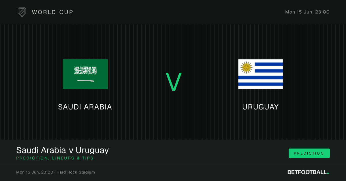 Saudi Arabia vs Uruguay — World Cup prediction