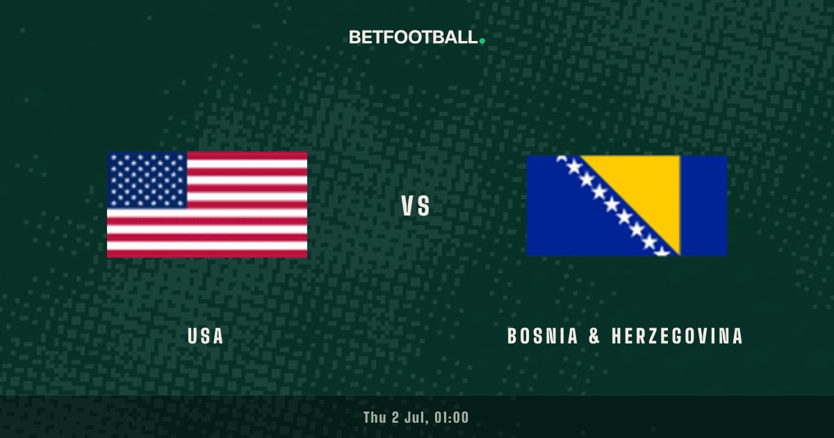 USA vs Bosnia & Herzegovina — World Cup prediction