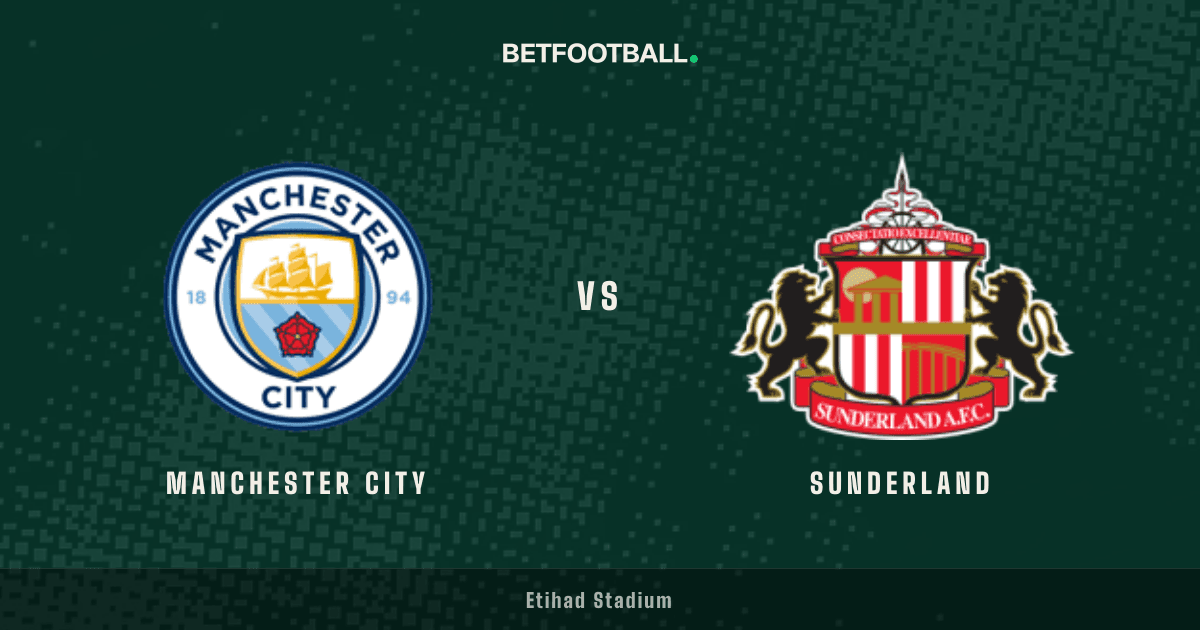 Manchester City vs Sunderland — Premier League prediction