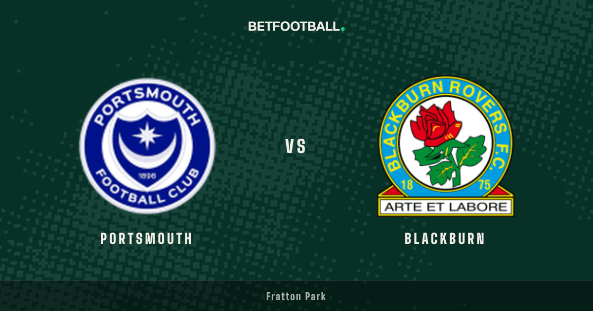 Portsmouth vs Blackburn — Championship prediction