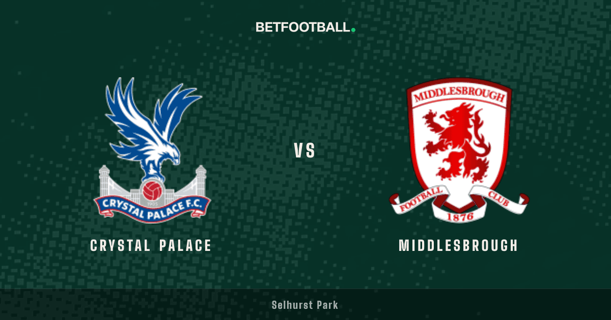 Crystal Palace vs Middlesbrough — EFL Cup prediction