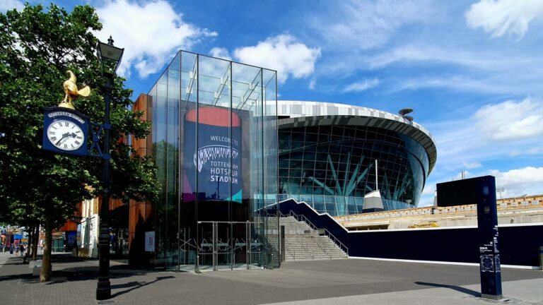 A photo of the Tottenham Hotspur football stadium where Spurs play